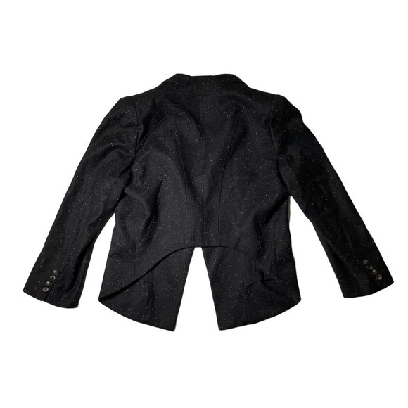 Womens‎ Blazer Helmut Lang Size 12 Wool Blend Black White Tux - Picture 2 of 11